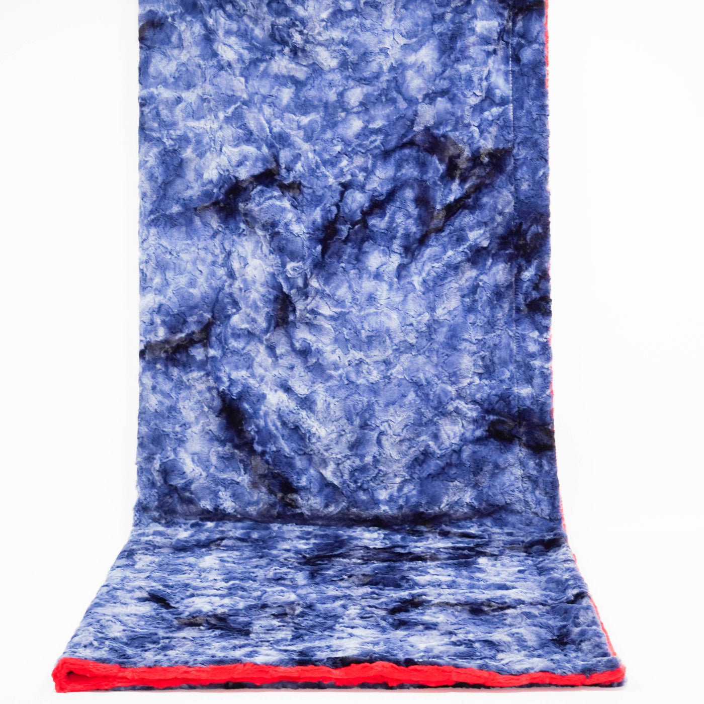 Adult Sized Minky Blanket - Cardinal Hide w/ Navy Galaxy-Adult Sized Minky Blanket-Western-Cowhide-Bags-Handmade-Products-Gifts-Dancing Cactus Designs