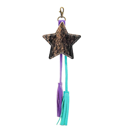 Bag Charm - Brindle w/ No Embossed-Bag Charm-Western-Cowhide-Bags-Handmade-Products-Gifts-Dancing Cactus Designs