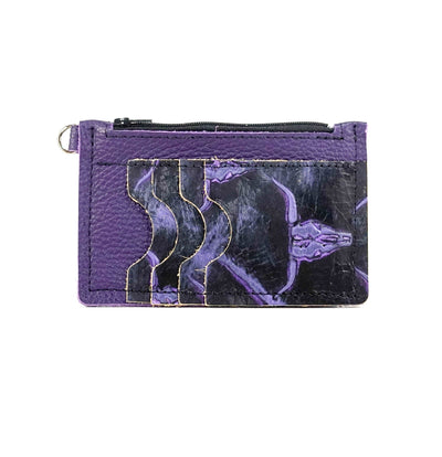 Bandit Wallet - All Embossed w/ Midnight Rain Skulls-Bandit Wallet-Western-Cowhide-Bags-Handmade-Products-Gifts-Dancing Cactus Designs