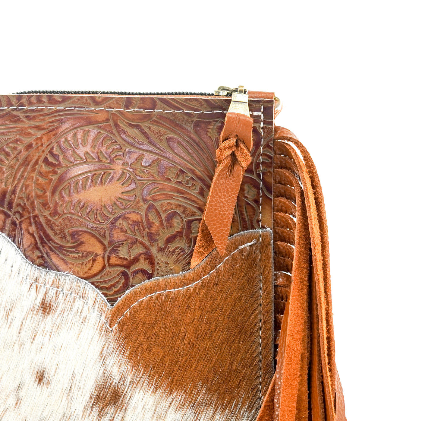 Carrie - Longhorn w/ Brandy Tool-Carrie-Western-Cowhide-Bags-Handmade-Products-Gifts-Dancing Cactus Designs