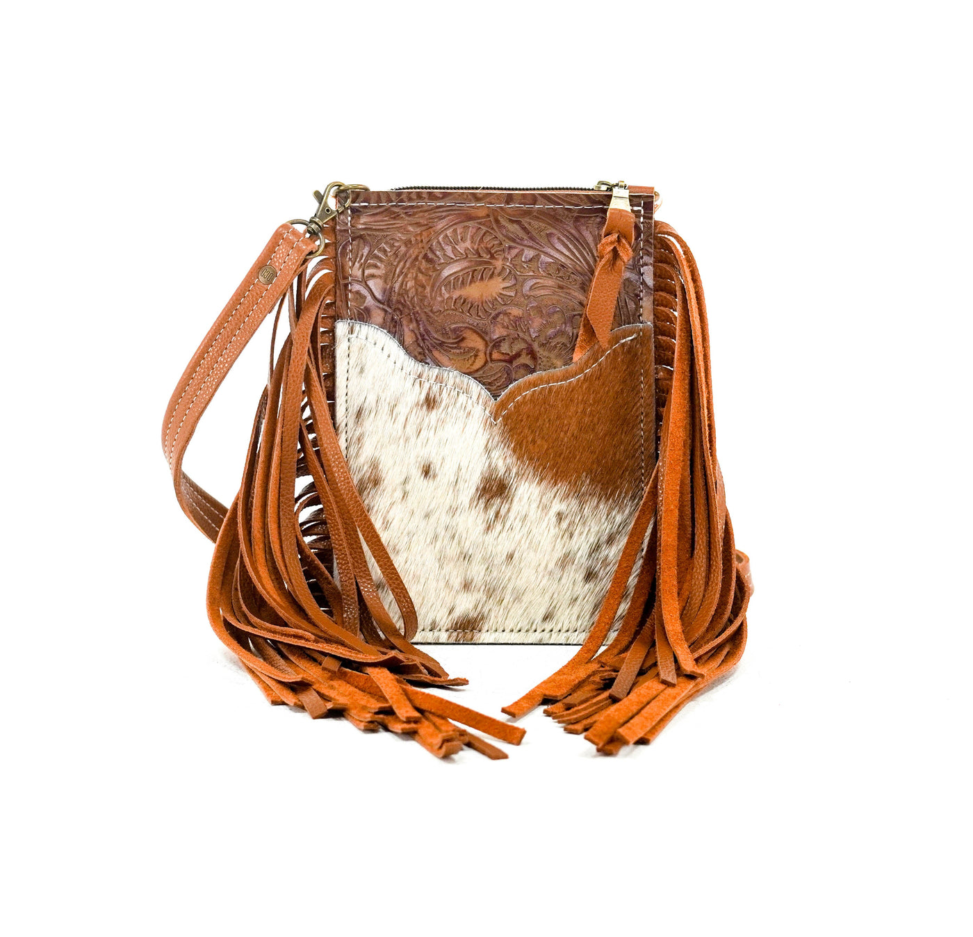 Carrie - Longhorn w/ Brandy Tool-Carrie-Western-Cowhide-Bags-Handmade-Products-Gifts-Dancing Cactus Designs