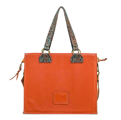 Clerk - Brindle w/ Evergreen tool-Clerk-Western-Cowhide-Bags-Handmade-Products-Gifts-Dancing Cactus Designs