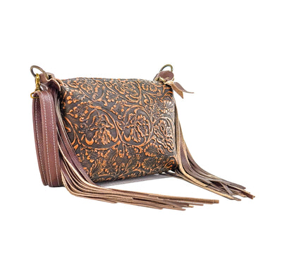 Cosmic Cowgirl - All Embossed w/ Honey Tool-Cosmic Cowgirl-Western-Cowhide-Bags-Handmade-Products-Gifts-Dancing Cactus Designs