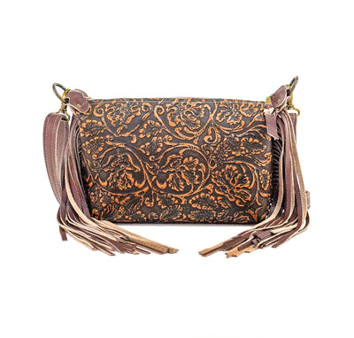 Cosmic Cowgirl - All Embossed w/ Honey Tool-Cosmic Cowgirl-Western-Cowhide-Bags-Handmade-Products-Gifts-Dancing Cactus Designs