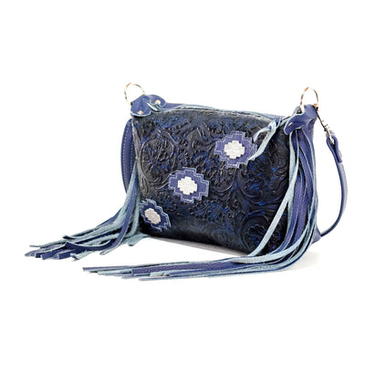 Cosmic Cowgirl - All Embossed w/ Midnight Tool-Cosmic Cowgirl-Western-Cowhide-Bags-Handmade-Products-Gifts-Dancing Cactus Designs
