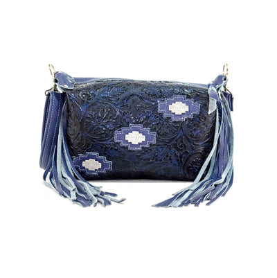 Cosmic Cowgirl - All Embossed w/ Midnight Tool-Cosmic Cowgirl-Western-Cowhide-Bags-Handmade-Products-Gifts-Dancing Cactus Designs