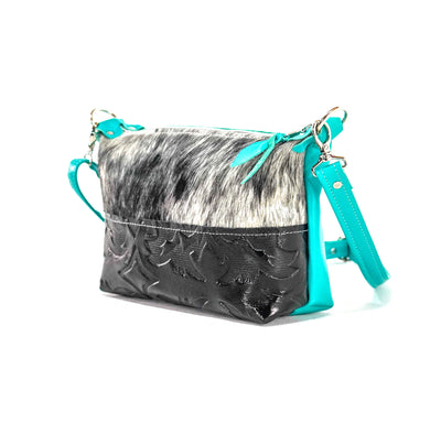 Cosmic Cowgirl - Black & White w/ Black Laredo-Cosmic Cowgirl-Western-Cowhide-Bags-Handmade-Products-Gifts-Dancing Cactus Designs