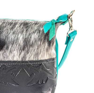 Cosmic Cowgirl - Black & White w/ Black Laredo-Cosmic Cowgirl-Western-Cowhide-Bags-Handmade-Products-Gifts-Dancing Cactus Designs
