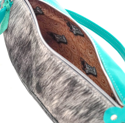 Cosmic Cowgirl - Black & White w/ Black Laredo-Cosmic Cowgirl-Western-Cowhide-Bags-Handmade-Products-Gifts-Dancing Cactus Designs