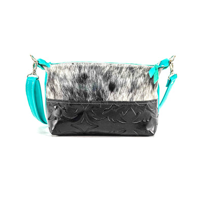 Cosmic Cowgirl - Black & White w/ Black Laredo-Cosmic Cowgirl-Western-Cowhide-Bags-Handmade-Products-Gifts-Dancing Cactus Designs