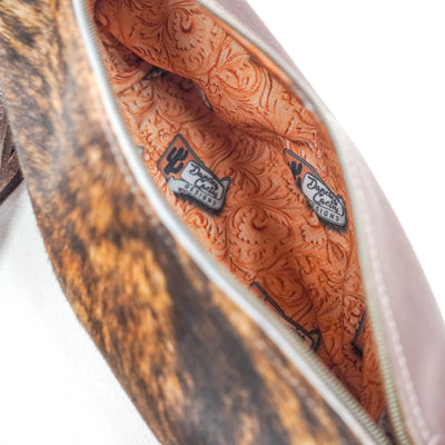Cosmic Cowgirl - Brindle w/ No Embossed-Cosmic Cowgirl-Western-Cowhide-Bags-Handmade-Products-Gifts-Dancing Cactus Designs