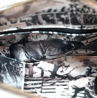 Duffel - Brindle w/ Mint Black Jack-Duffel-Western-Cowhide-Bags-Handmade-Products-Gifts-Dancing Cactus Designs