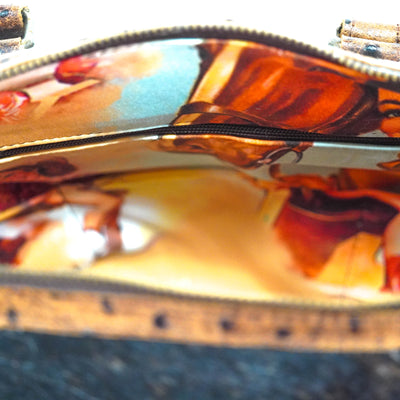 Duffel - Brindle w/ Ostrich-Duffel-Western-Cowhide-Bags-Handmade-Products-Gifts-Dancing Cactus Designs
