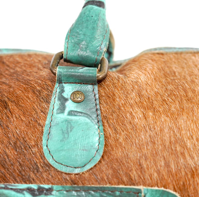 Duffel - Brindle w/ Royston Skulls-Duffel-Western-Cowhide-Bags-Handmade-Products-Gifts-Dancing Cactus Designs