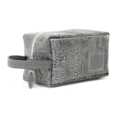 Dutton - All Embossed w/ Graphite Dallas Tool-Dutton-Western-Cowhide-Bags-Handmade-Products-Gifts-Dancing Cactus Designs