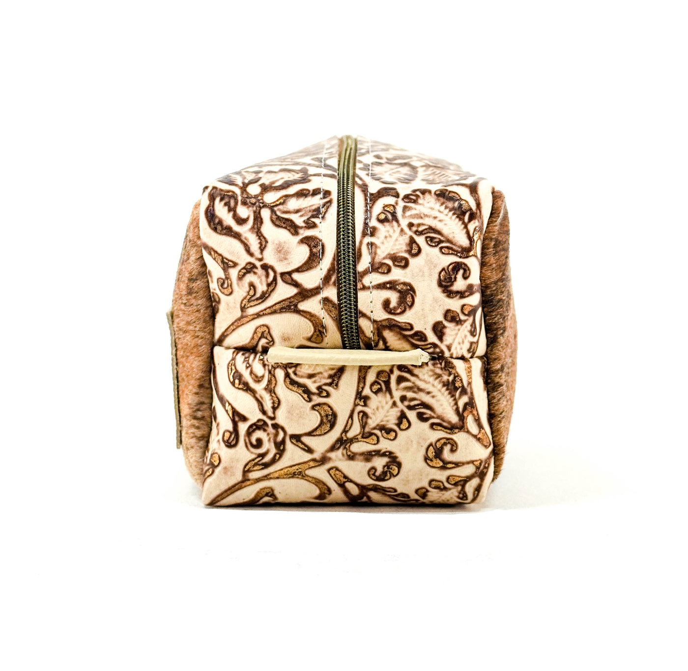 Dutton - Brindle w/ Gold Ivory tool-Dutton-Western-Cowhide-Bags-Handmade-Products-Gifts-Dancing Cactus Designs