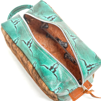 Dutton - Brindle w/ Royston Skulls-Dutton-Western-Cowhide-Bags-Handmade-Products-Gifts-Dancing Cactus Designs