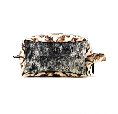 Dutton - Chocolate & White w/ Ivory & Brown Laredo-Dutton-Western-Cowhide-Bags-Handmade-Products-Gifts-Dancing Cactus Designs