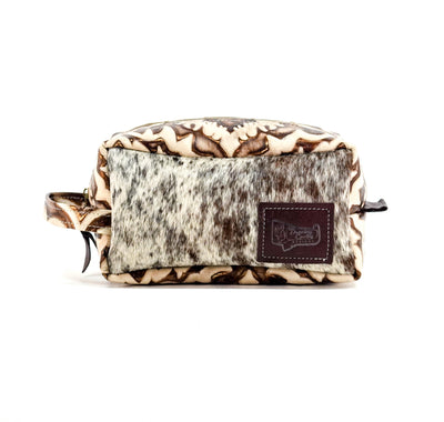 Dutton - Chocolate & White w/ Ivory & Brown Laredo-Dutton-Western-Cowhide-Bags-Handmade-Products-Gifts-Dancing Cactus Designs