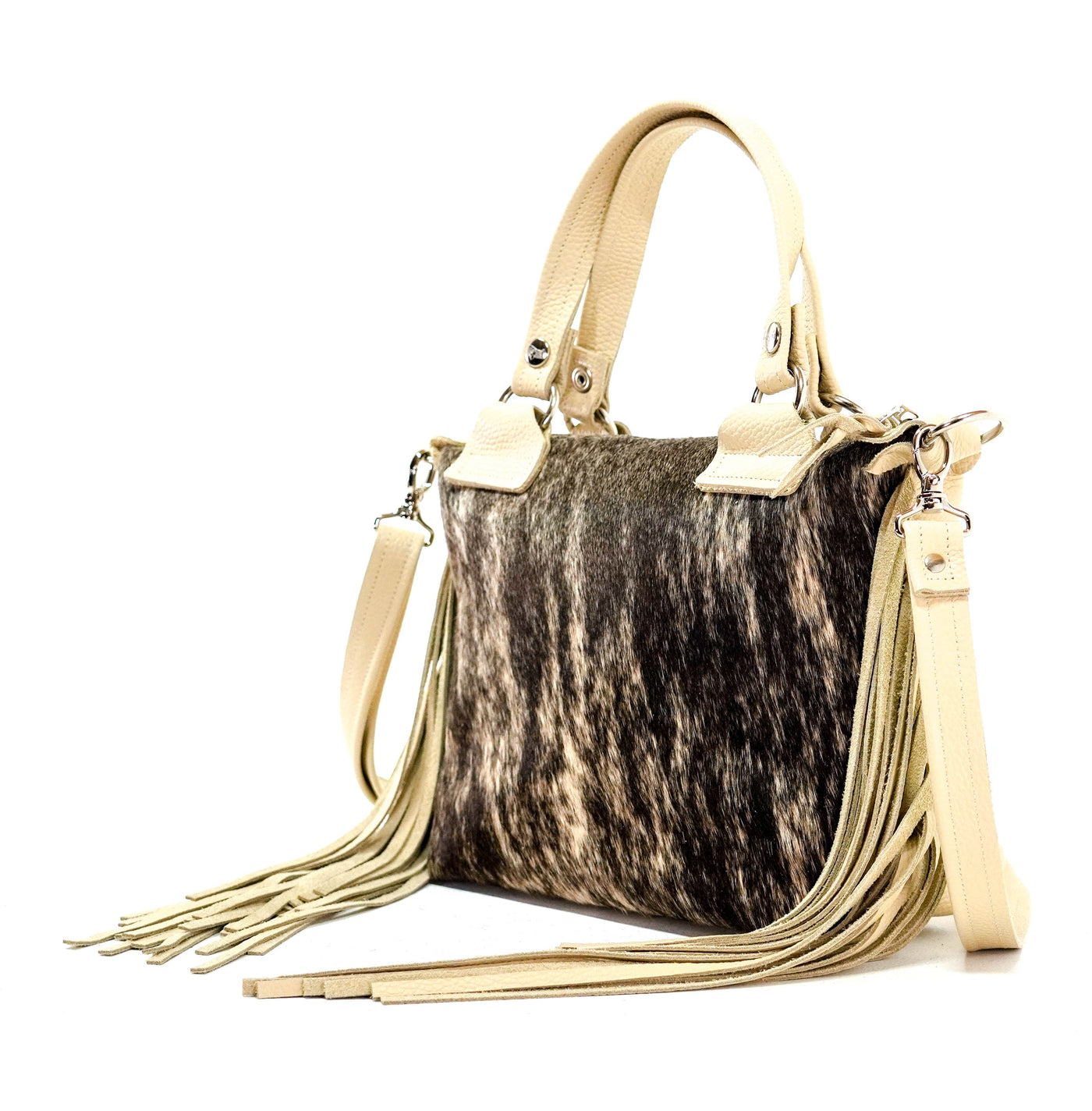 Fancy Annie - Light Brindle w/ No Embossed-Fancy Annie-Western-Cowhide-Bags-Handmade-Products-Gifts-Dancing Cactus Designs