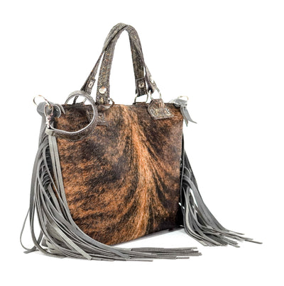 Fancy Oakley - Brindle w/ Gilded Tool-Fancy Oakley-Western-Cowhide-Bags-Handmade-Products-Gifts-Dancing Cactus Designs