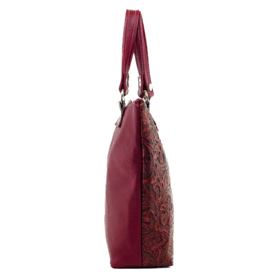 Feed Sack - Red Tool-Feed Sack-Western-Cowhide-Bags-Handmade-Products-Gifts-Dancing Cactus Designs