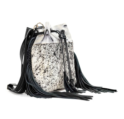 Gabby - Black & White w/ Smoke Show Brands-Gabby-Western-Cowhide-Bags-Handmade-Products-Gifts-Dancing Cactus Designs