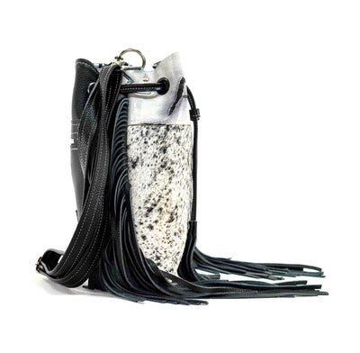 Gabby - Black & White w/ Smoke Show Brands-Gabby-Western-Cowhide-Bags-Handmade-Products-Gifts-Dancing Cactus Designs