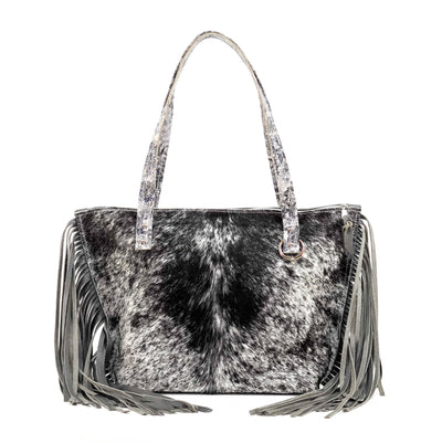 June - Black & White w/ No Embossed-June-Western-Cowhide-Bags-Handmade-Products-Gifts-Dancing Cactus Designs