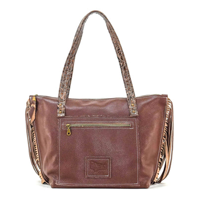 June - Brindle w/ Gold Rush Tool-June-Western-Cowhide-Bags-Handmade-Products-Gifts-Dancing Cactus Designs