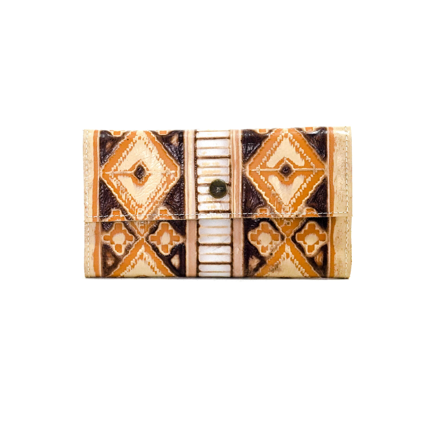 Kacey Wallet - All Embossed w/ Apache Navajo-Kacey Wallet-Western-Cowhide-Bags-Handmade-Products-Gifts-Dancing Cactus Designs