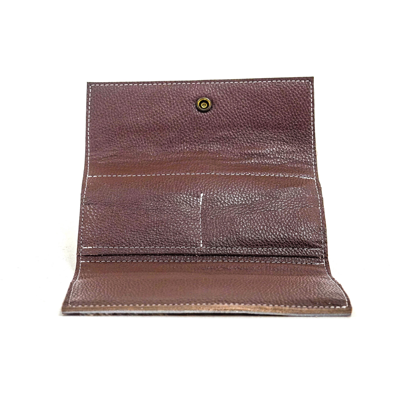 Kacey Wallet - Chocolate & White w/ Dark Chocolate Tool-Kacey Wallet-Western-Cowhide-Bags-Handmade-Products-Gifts-Dancing Cactus Designs