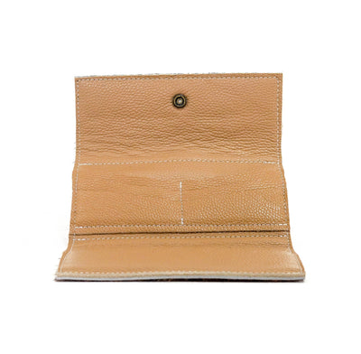 Kacey Wallet - Dark Brindle w/ Gilded Tool-Kacey Wallet-Western-Cowhide-Bags-Handmade-Products-Gifts-Dancing Cactus Designs