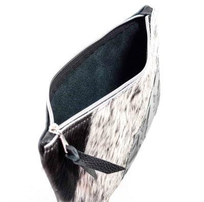 Mega Organizer - Black & White w/ Black Laredo-Mega Organizer-Western-Cowhide-Bags-Handmade-Products-Gifts-Dancing Cactus Designs
