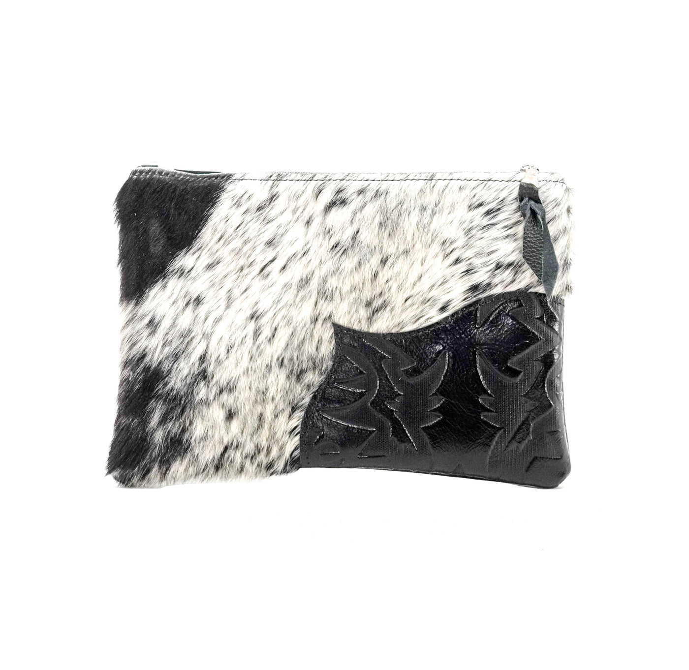 Mega Organizer - Black & White w/ Black Laredo-Mega Organizer-Western-Cowhide-Bags-Handmade-Products-Gifts-Dancing Cactus Designs
