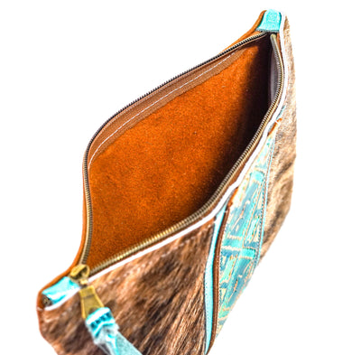 Mega Organizer - Brindle w/ Margaritaville Navajo-Mega Organizer-Western-Cowhide-Bags-Handmade-Products-Gifts-Dancing Cactus Designs