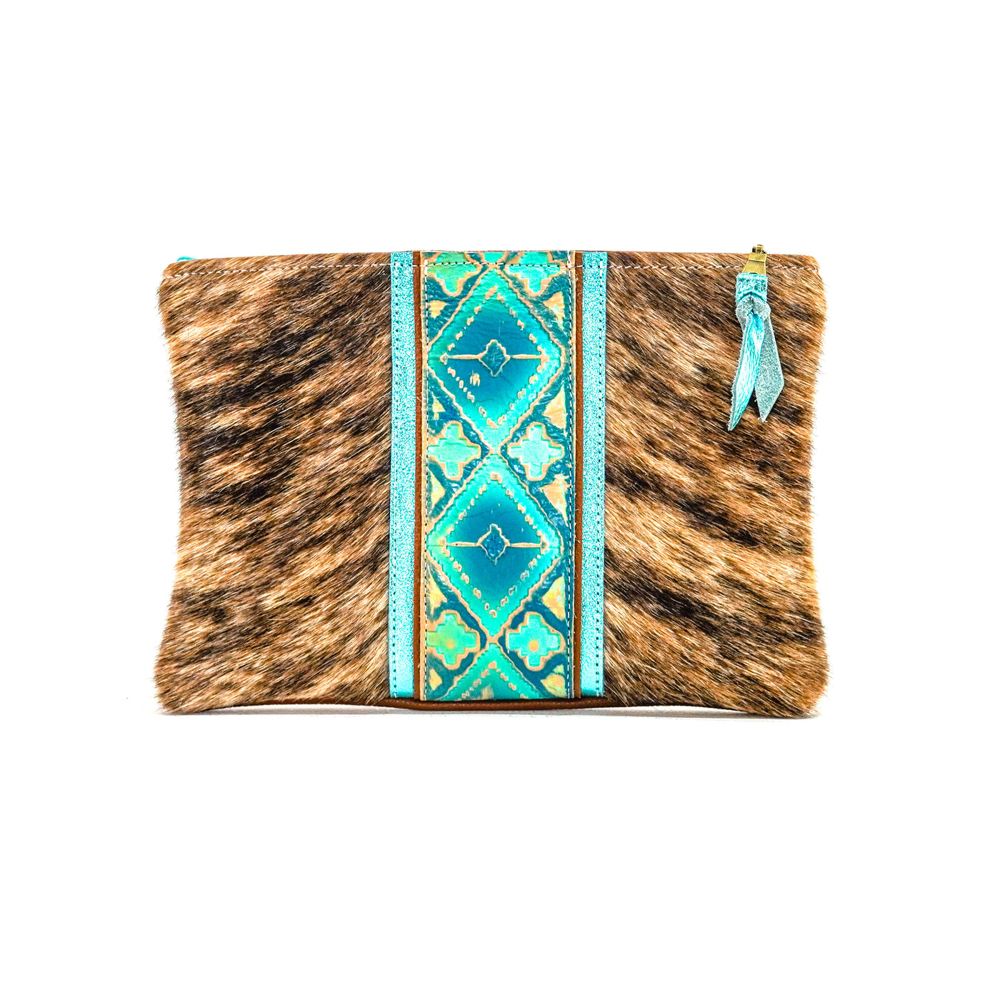 Mega Organizer - Brindle w/ Margaritaville Navajo-Mega Organizer-Western-Cowhide-Bags-Handmade-Products-Gifts-Dancing Cactus Designs
