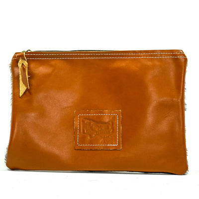 Mega Organizer - Brindle w/ No Embossed-Mega Organizer-Western-Cowhide-Bags-Handmade-Products-Gifts-Dancing Cactus Designs