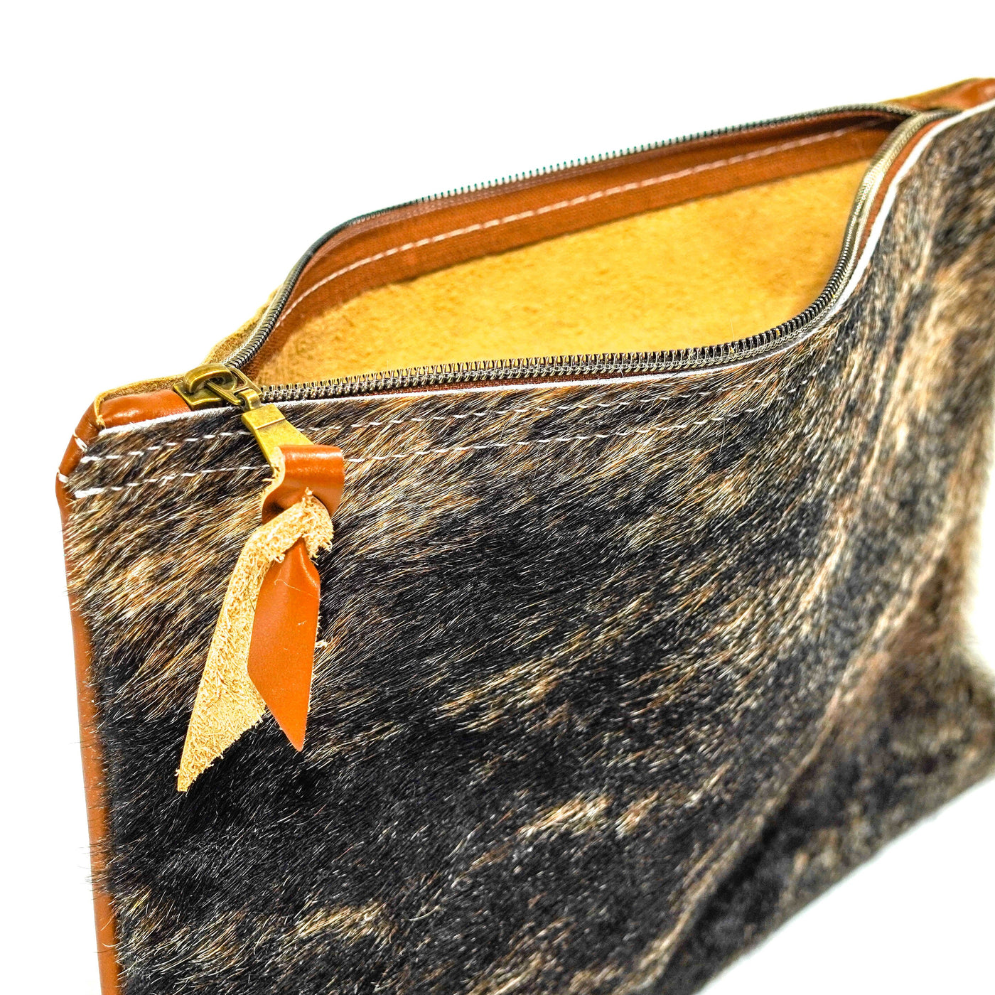 Mega Organizer - Brindle w/ No Embossed-Mega Organizer-Western-Cowhide-Bags-Handmade-Products-Gifts-Dancing Cactus Designs