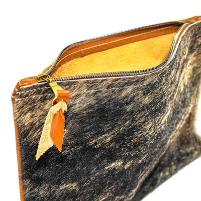 Mega Organizer - Brindle w/ No Embossed-Mega Organizer-Western-Cowhide-Bags-Handmade-Products-Gifts-Dancing Cactus Designs
