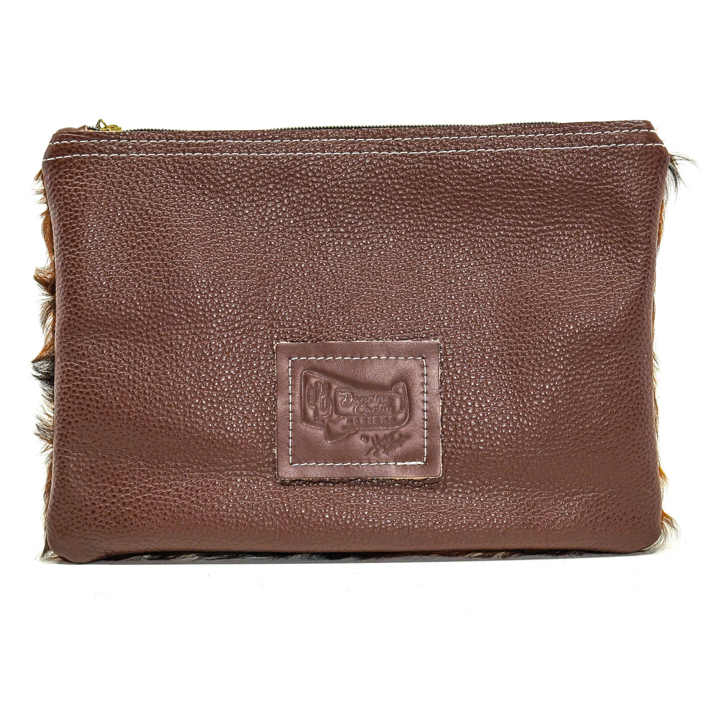 Mega Organizer - Red Brindle w/ No Embossed-Mega Organizer-Western-Cowhide-Bags-Handmade-Products-Gifts-Dancing Cactus Designs