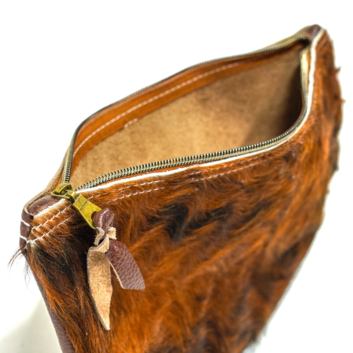 Mega Organizer - Red Brindle w/ No Embossed-Mega Organizer-Western-Cowhide-Bags-Handmade-Products-Gifts-Dancing Cactus Designs