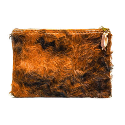 Mega Organizer - Red Brindle w/ No Embossed-Mega Organizer-Western-Cowhide-Bags-Handmade-Products-Gifts-Dancing Cactus Designs
