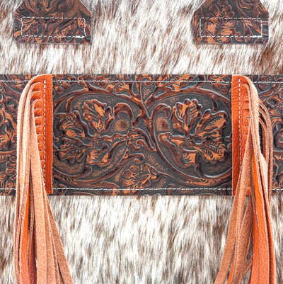 Minnie Pearl - Roan w/ Cowboy Tool-Minnie Pearl-Western-Cowhide-Bags-Handmade-Products-Gifts-Dancing Cactus Designs