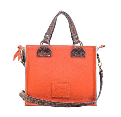 Minnie Pearl - Roan w/ Cowboy Tool-Minnie Pearl-Western-Cowhide-Bags-Handmade-Products-Gifts-Dancing Cactus Designs