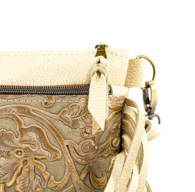 Miss Kitty - All Embossed w/ Golden Tool-Miss Kitty-Western-Cowhide-Bags-Handmade-Products-Gifts-Dancing Cactus Designs