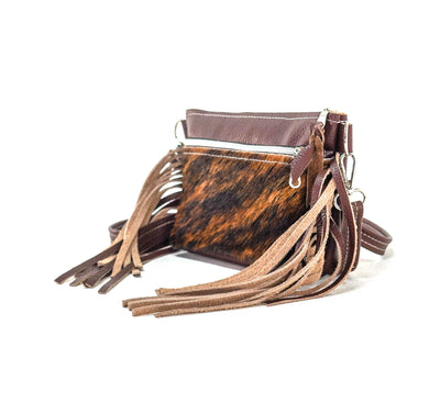 Miss Kitty - Brindle w/ Mustang Leather-Miss Kitty-Western-Cowhide-Bags-Handmade-Products-Gifts-Dancing Cactus Designs