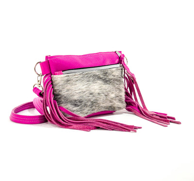 Miss Kitty - Brindle w/ Pink Leather-Miss Kitty-Western-Cowhide-Bags-Handmade-Products-Gifts-Dancing Cactus Designs