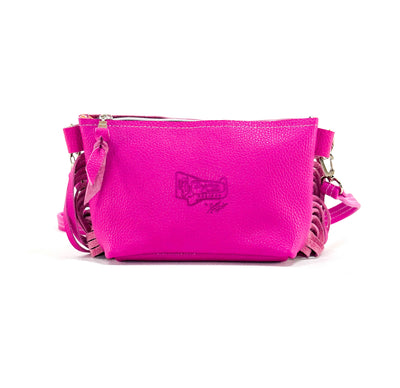 Miss Kitty - Brindle w/ Pink Leather-Miss Kitty-Western-Cowhide-Bags-Handmade-Products-Gifts-Dancing Cactus Designs