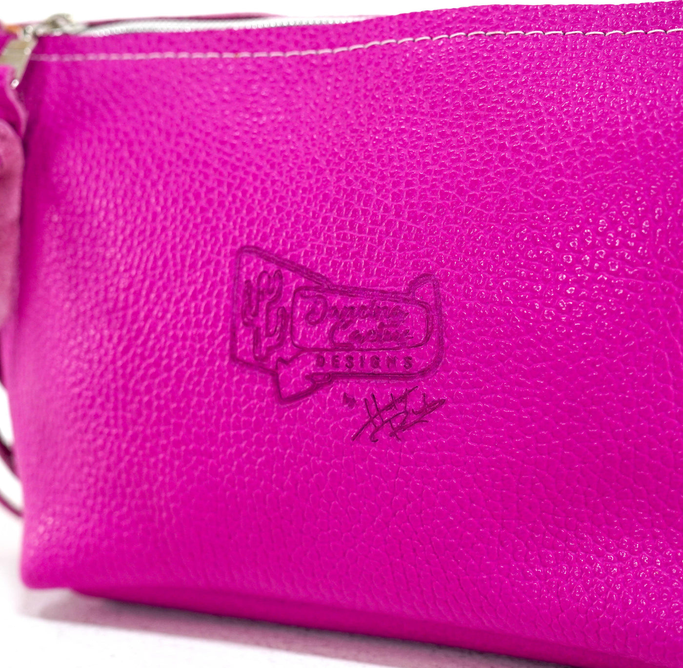 Miss Kitty - Brindle w/ Pink Leather-Miss Kitty-Western-Cowhide-Bags-Handmade-Products-Gifts-Dancing Cactus Designs